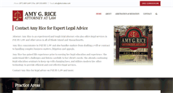 Desktop Screenshot of amyricelaw.com