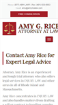 Mobile Screenshot of amyricelaw.com