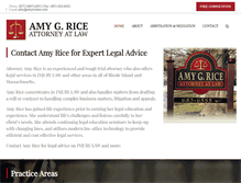 Tablet Screenshot of amyricelaw.com